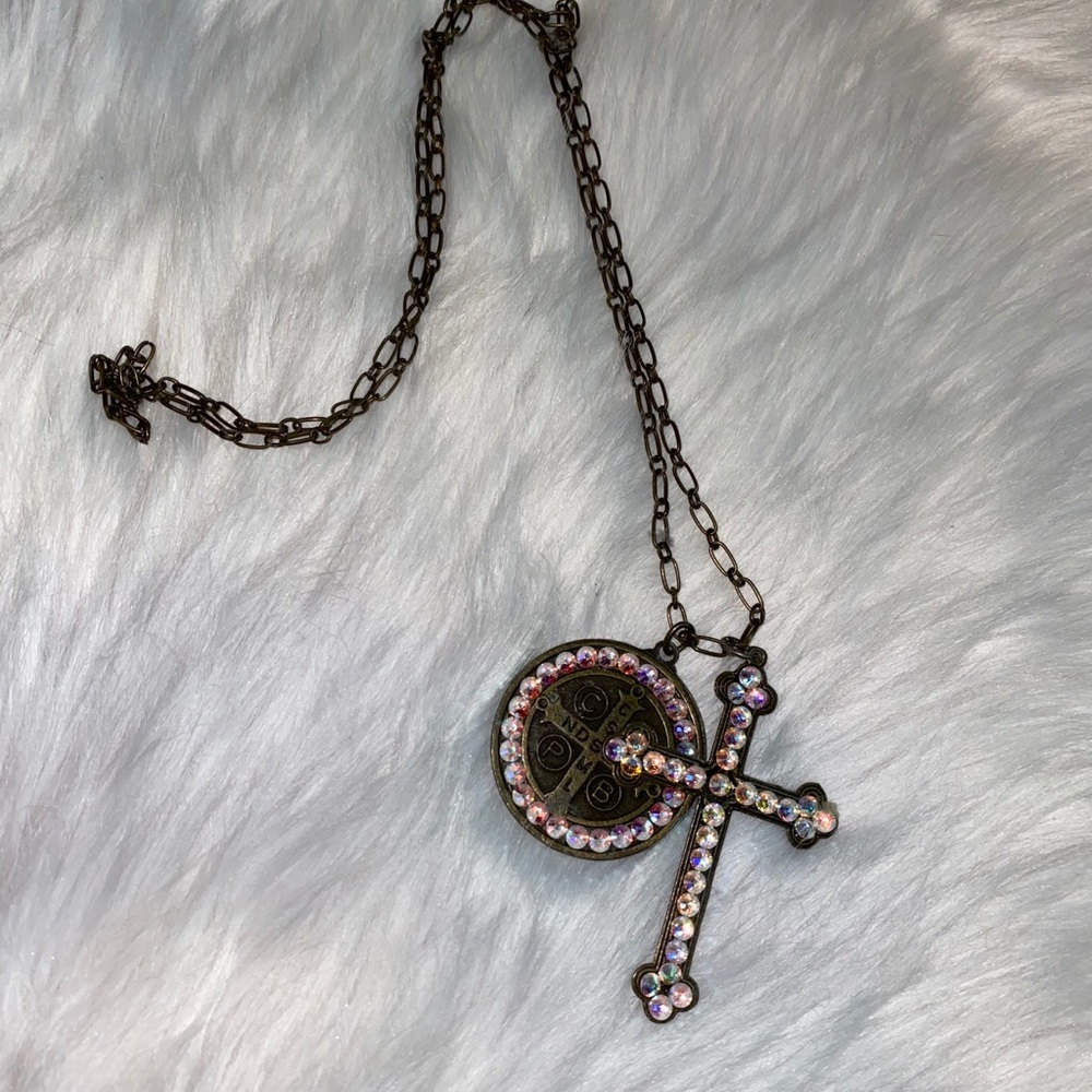 Pink Pinache long necklace